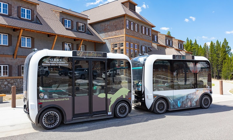 Ecologia: PARQUE NACIONAL DE YELLOWSTONE TEM PROJETO PILOTO COM ÔNIBUS ELÉTRICO AUTÔNOMO