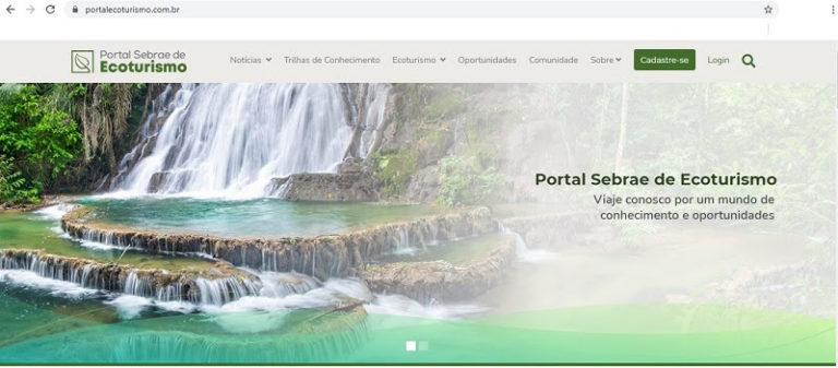 Ecologia: PORTAL SEBRAE DE ECOTURISMO AJUDA FORTALECER TURISMO SUSTENTÁVEL NO BRASIL